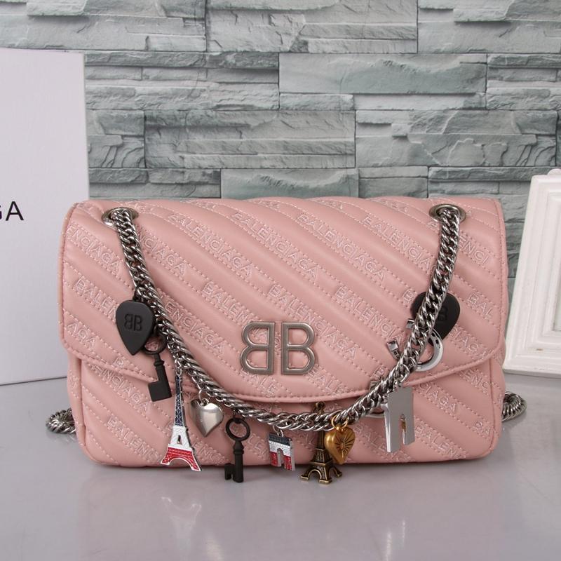 Balenciaga Bags 5169219 cowhide pink font